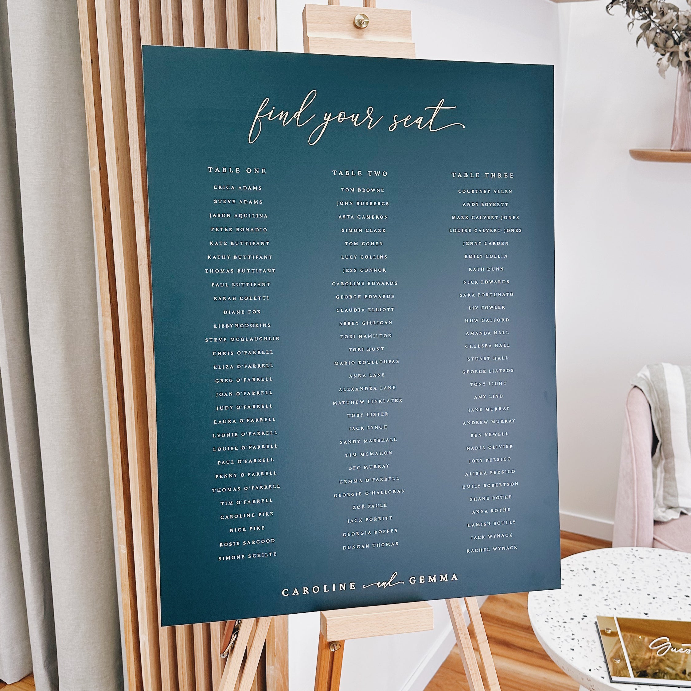 Dream - Seating Chart