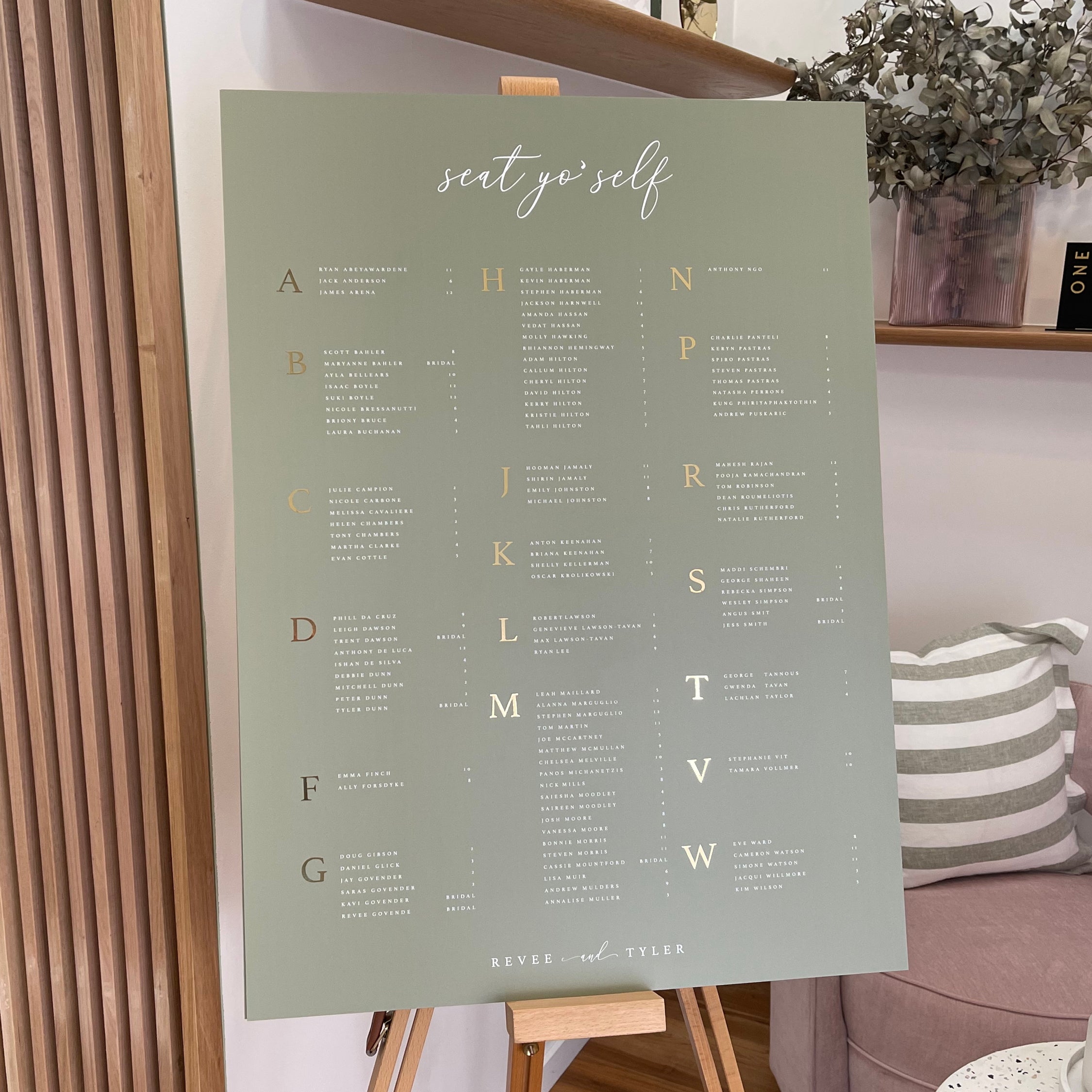 Dream - Seating Chart