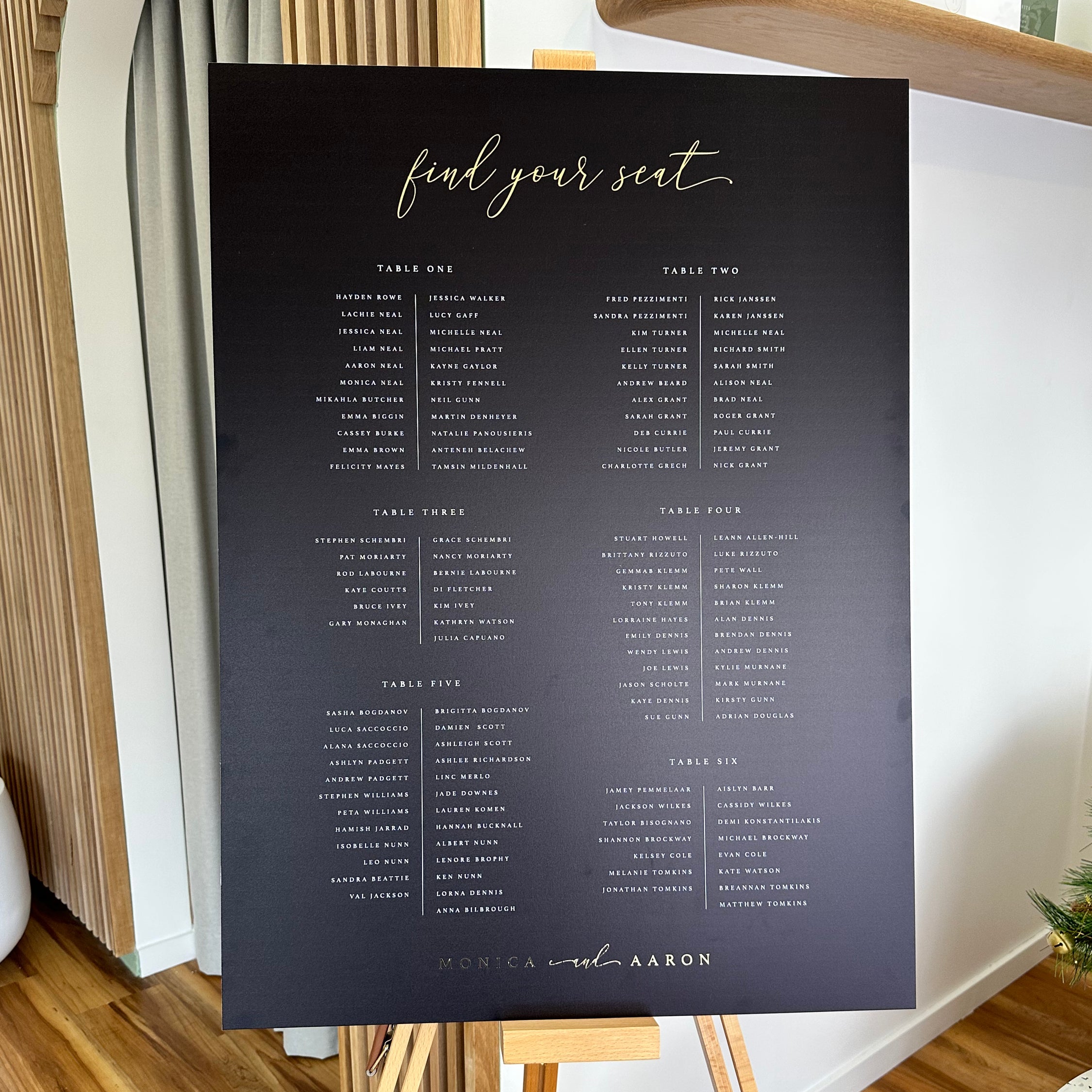 Dream - Seating Chart