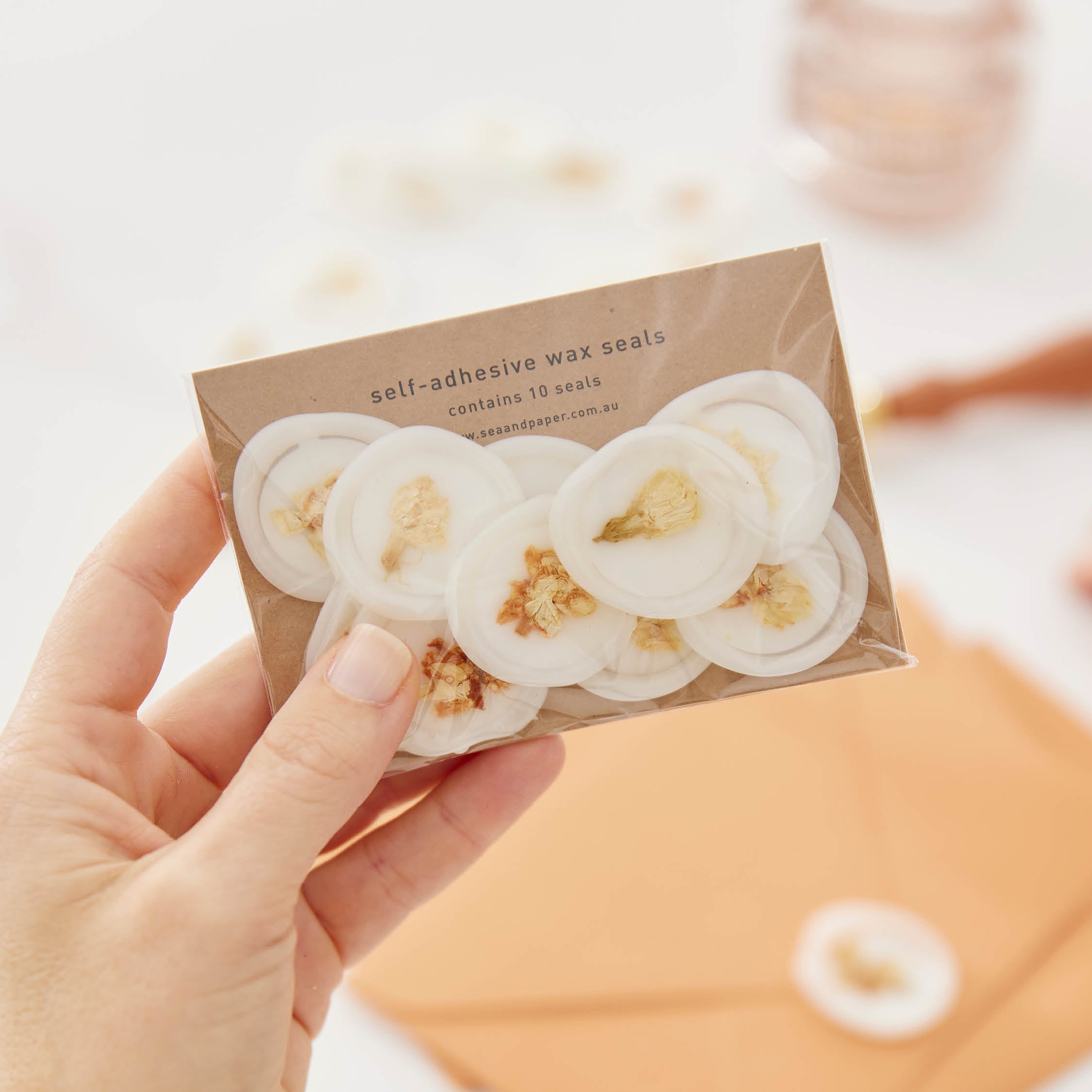 Self-Adhesive Wax Seals - Jasmine Bud