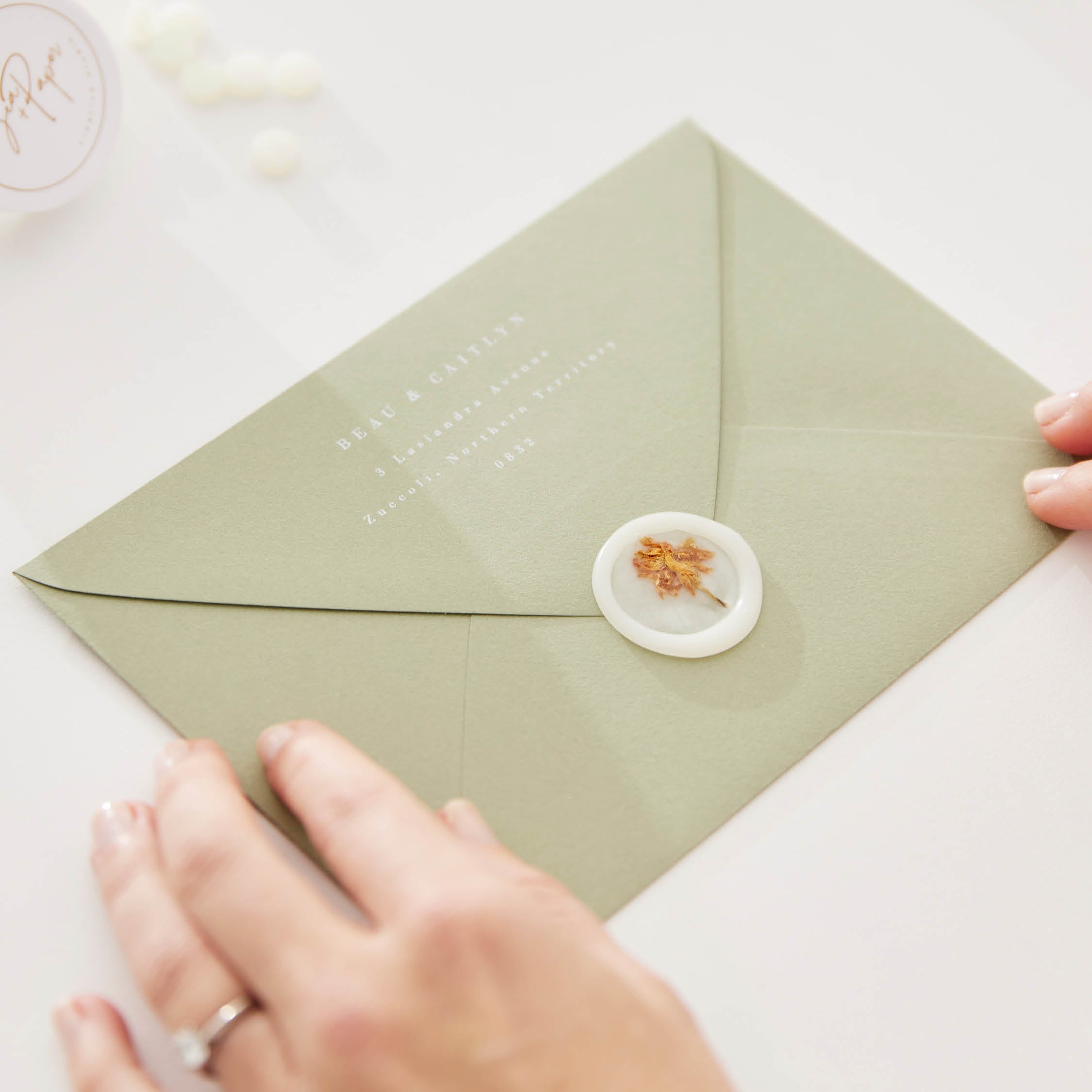 Self-Adhesive Wax Seals - Jasmine Bud