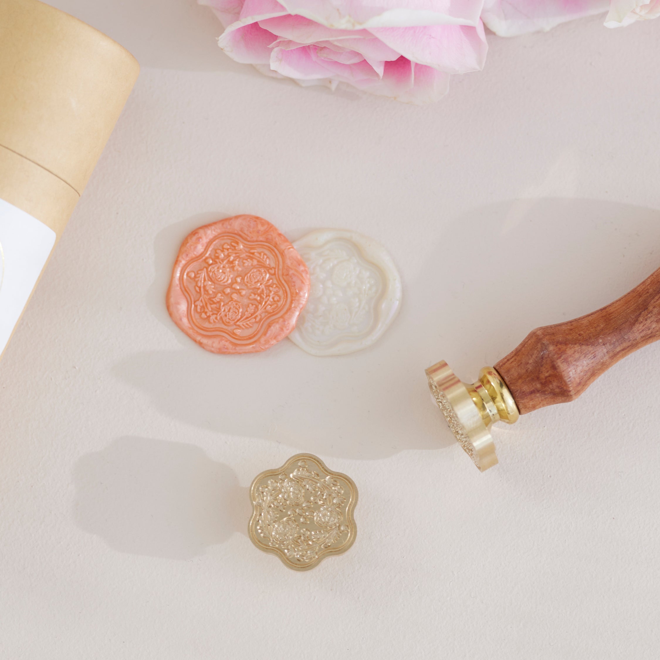 Wax Seal Stamp - Roses Floret