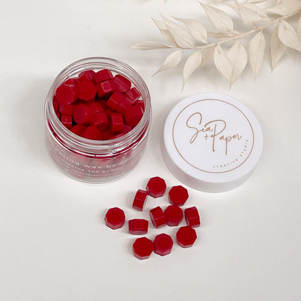 Lipstick Red - Sealing Wax Beads