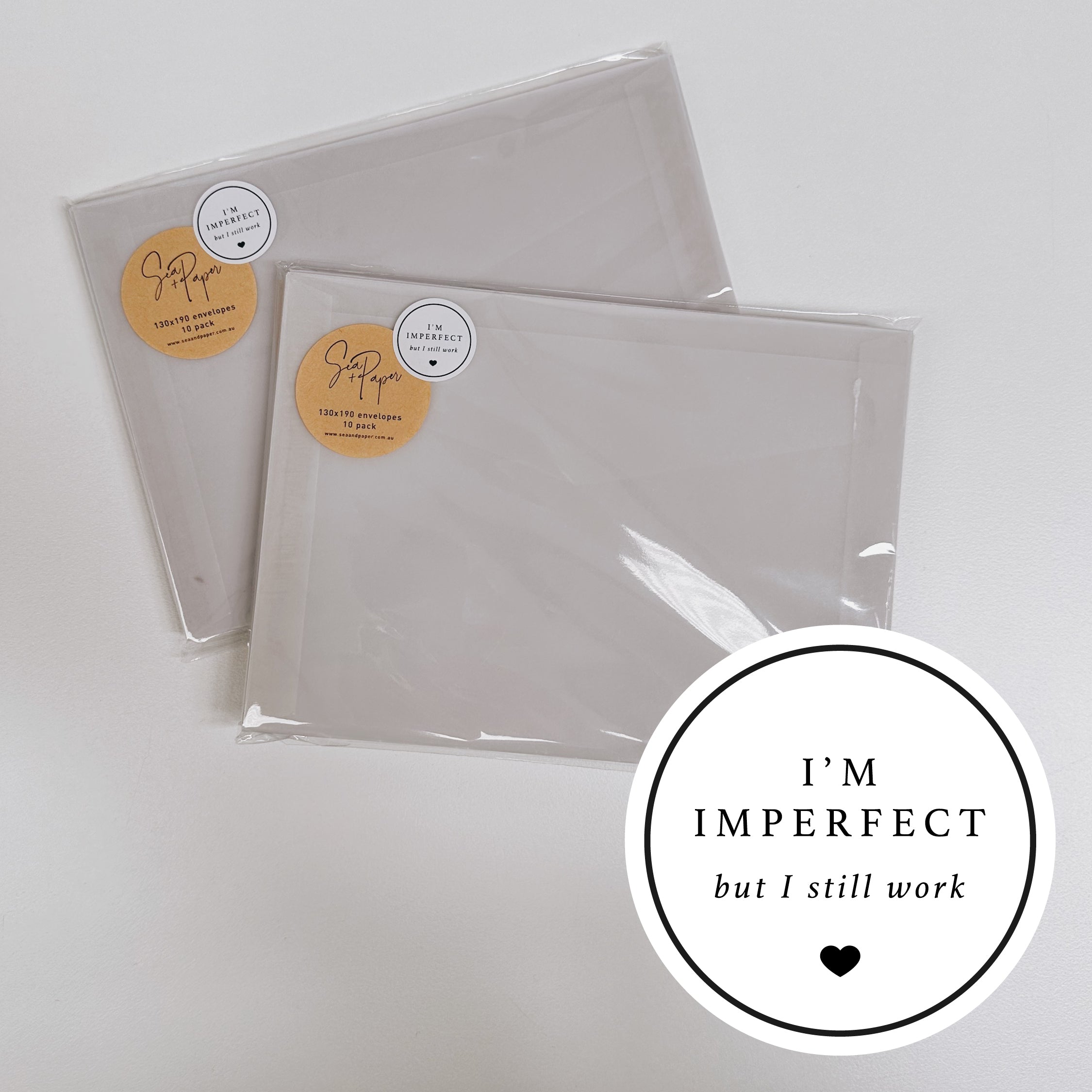 Seconds Envelopes - 130x190 Vellum