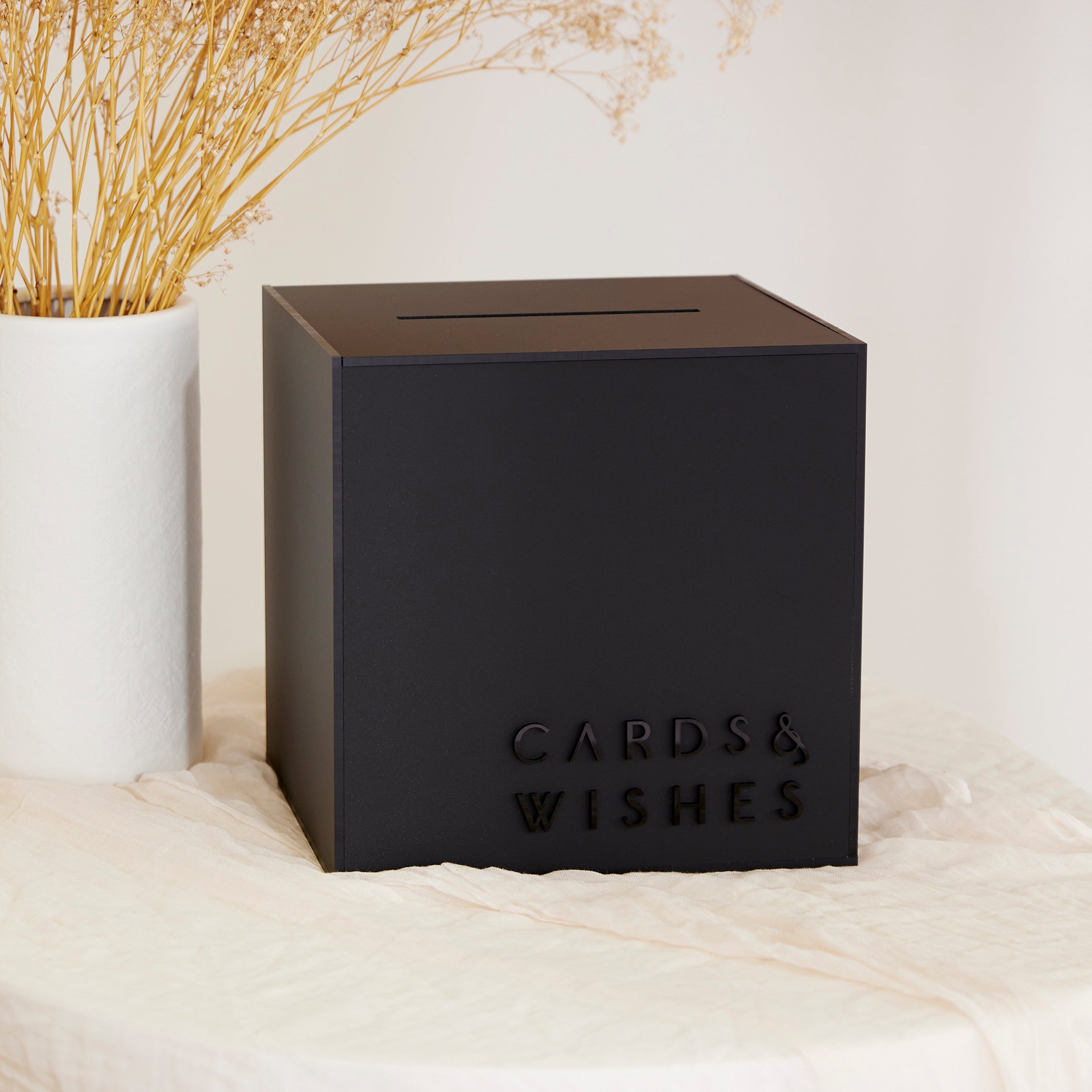 Acrylic Wishing Well - Black Matte Seamless