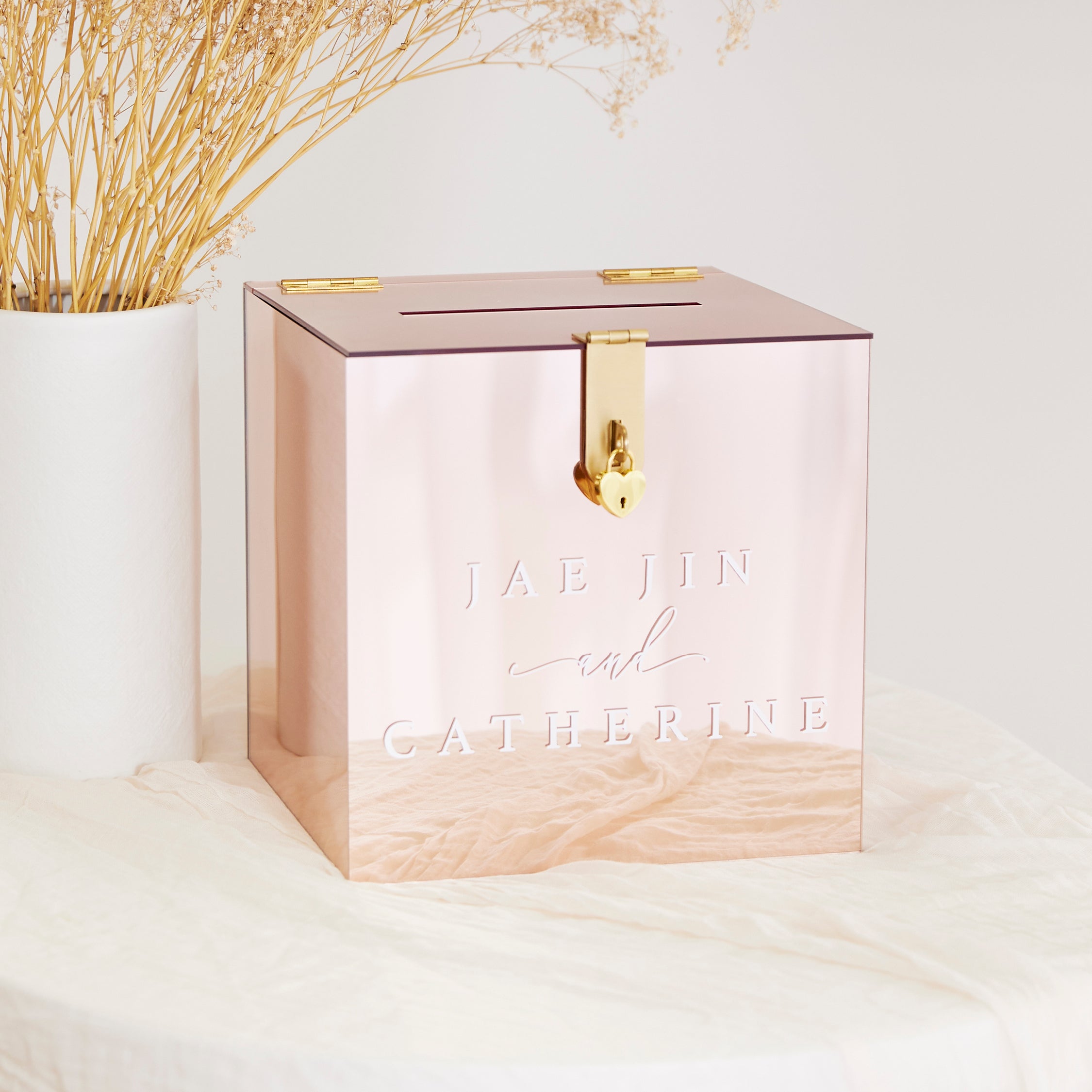 Acrylic Wishing Well - Mirror Rose Gold