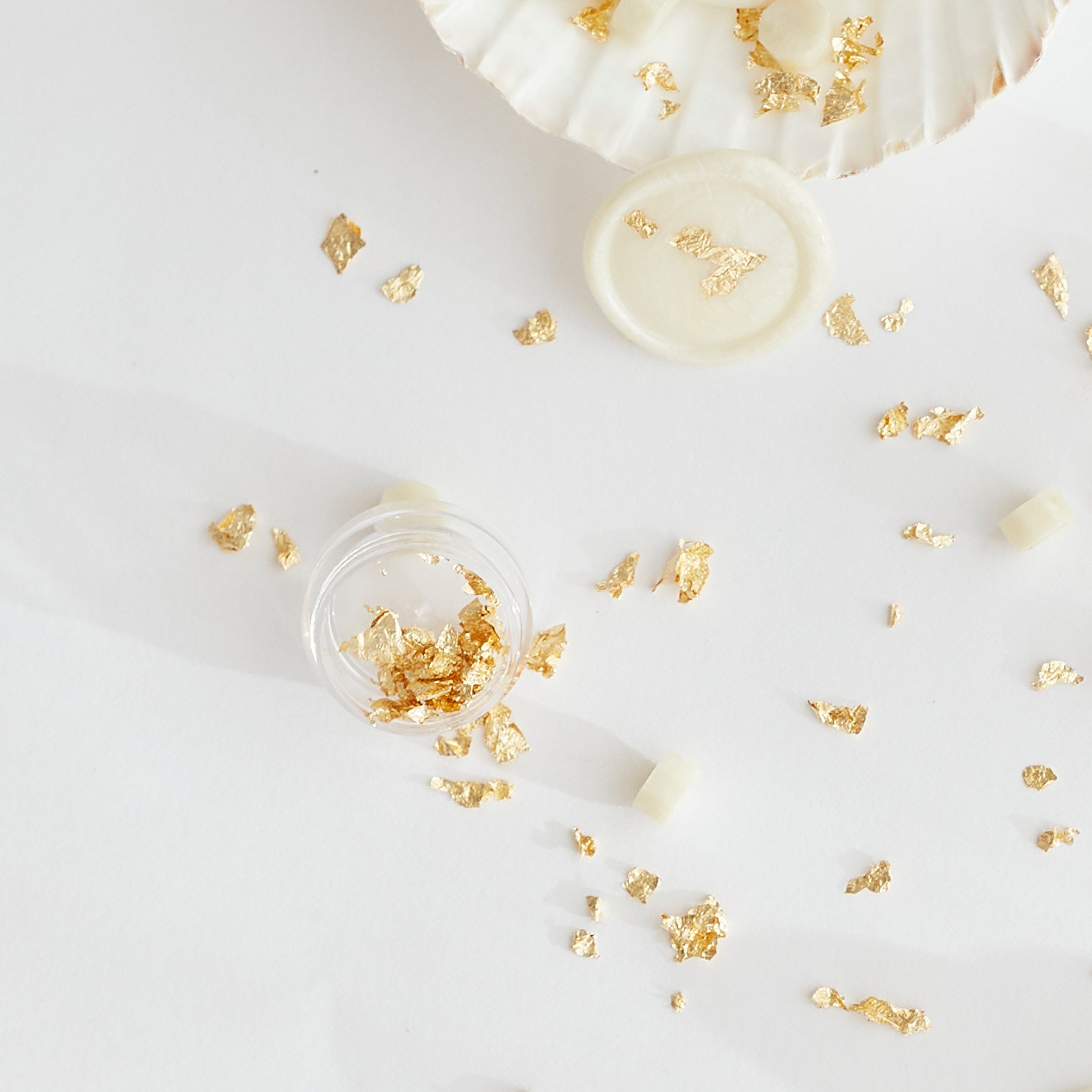 Foil Leaf Jar - Gold