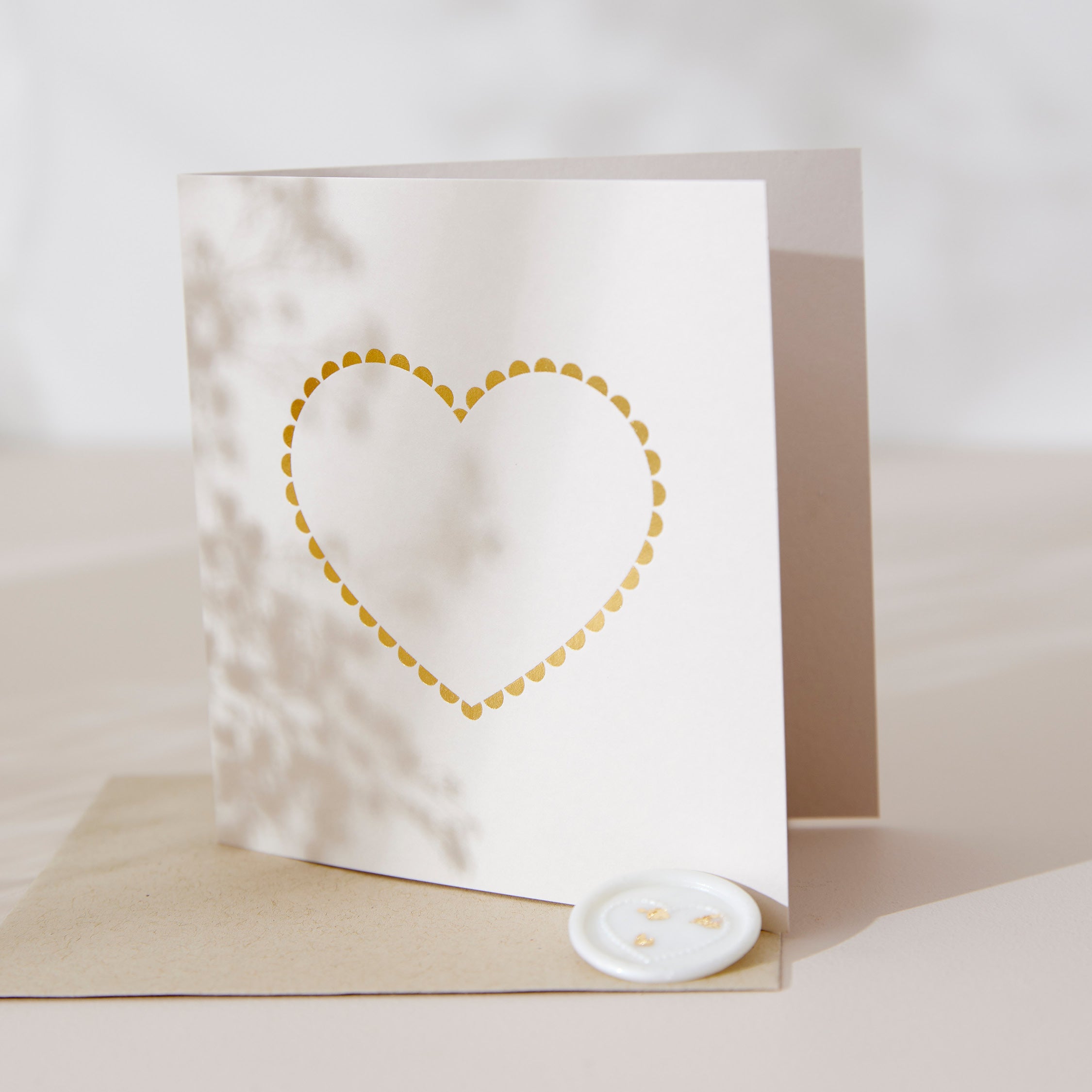Gift Card & Wax Seal Set - Lace Heart