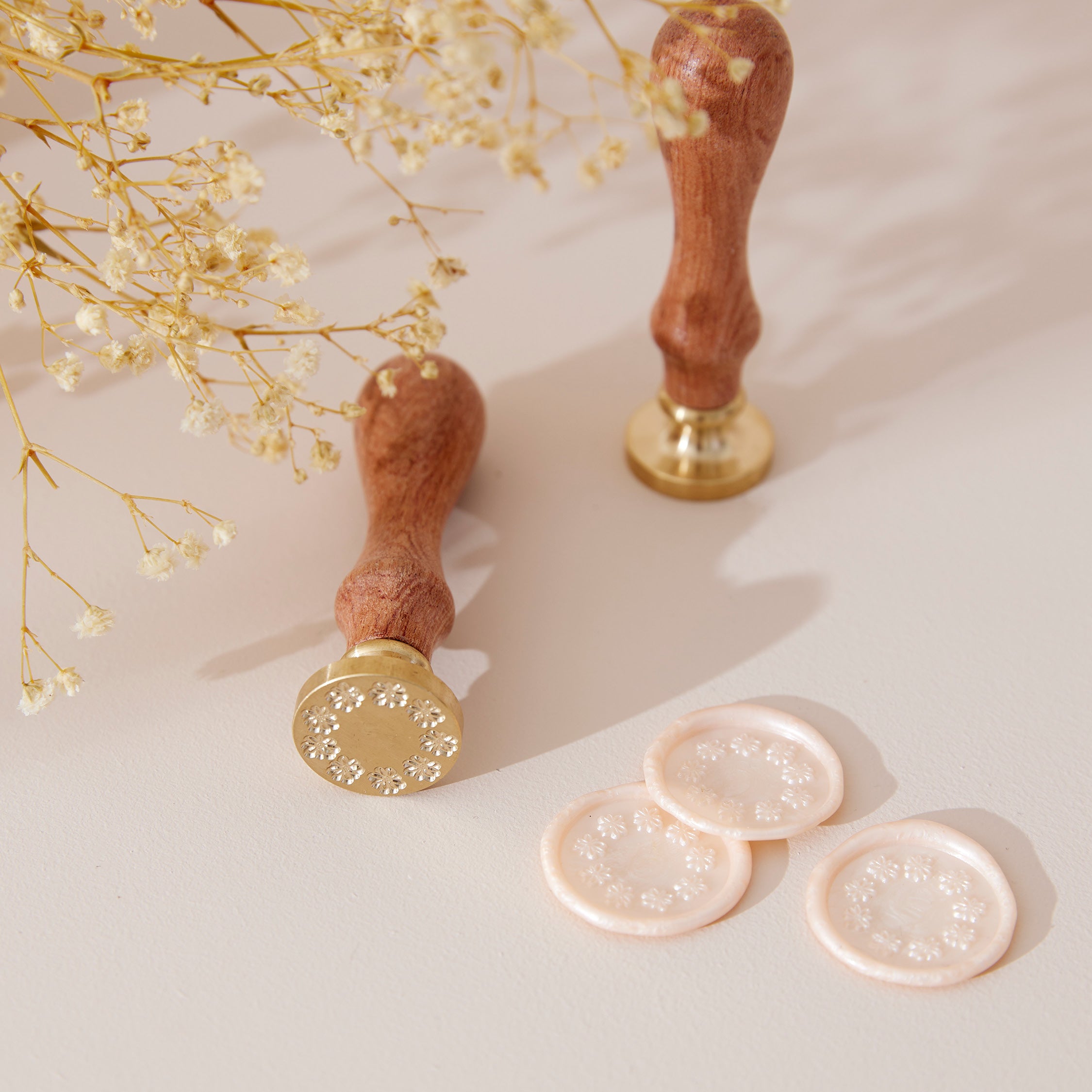 Wax Seal Stamp - Daisy Wreath