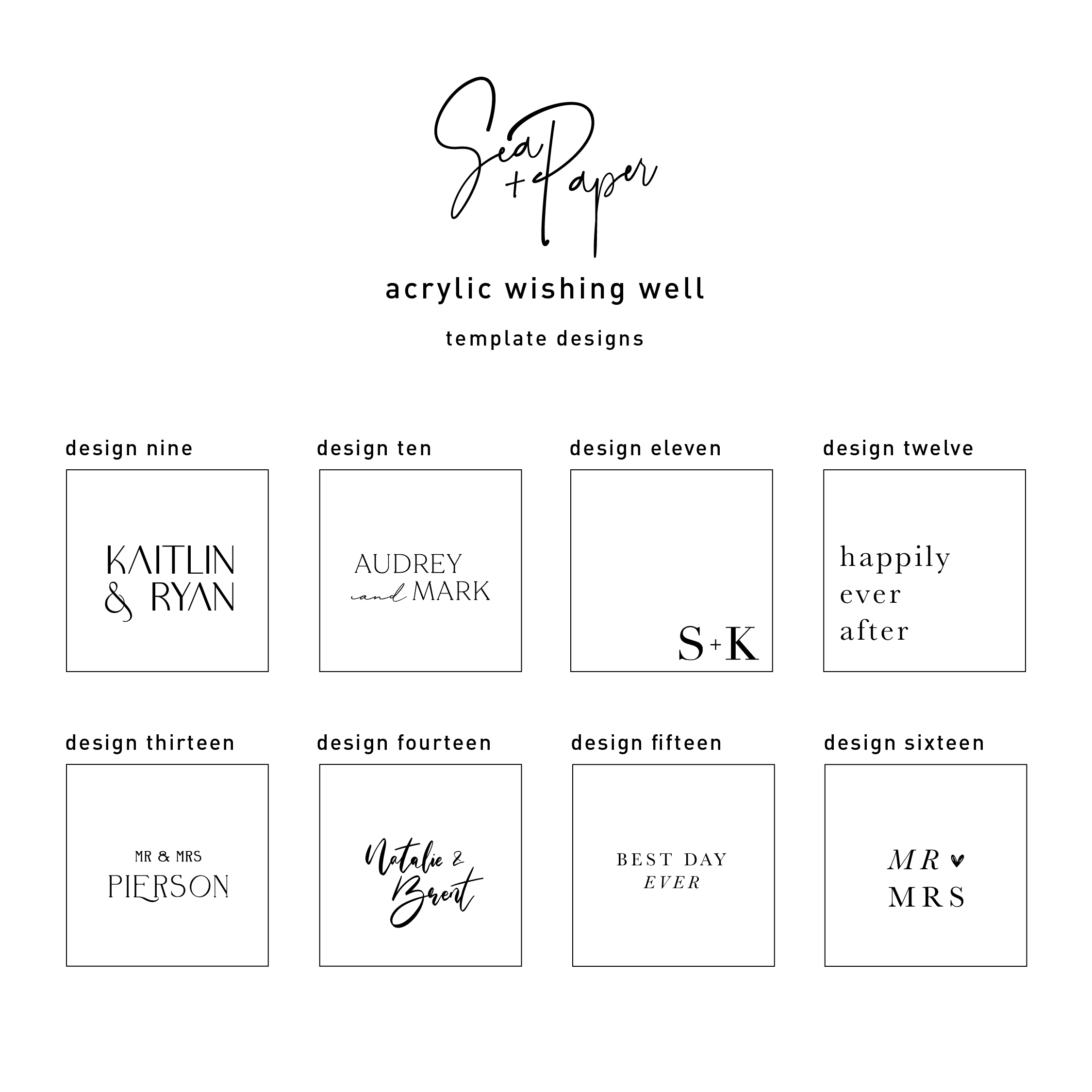 Acrylic Wishing Well - White Frost