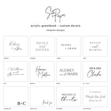 Acrylic Guestbook - Mirror Rose Gold
