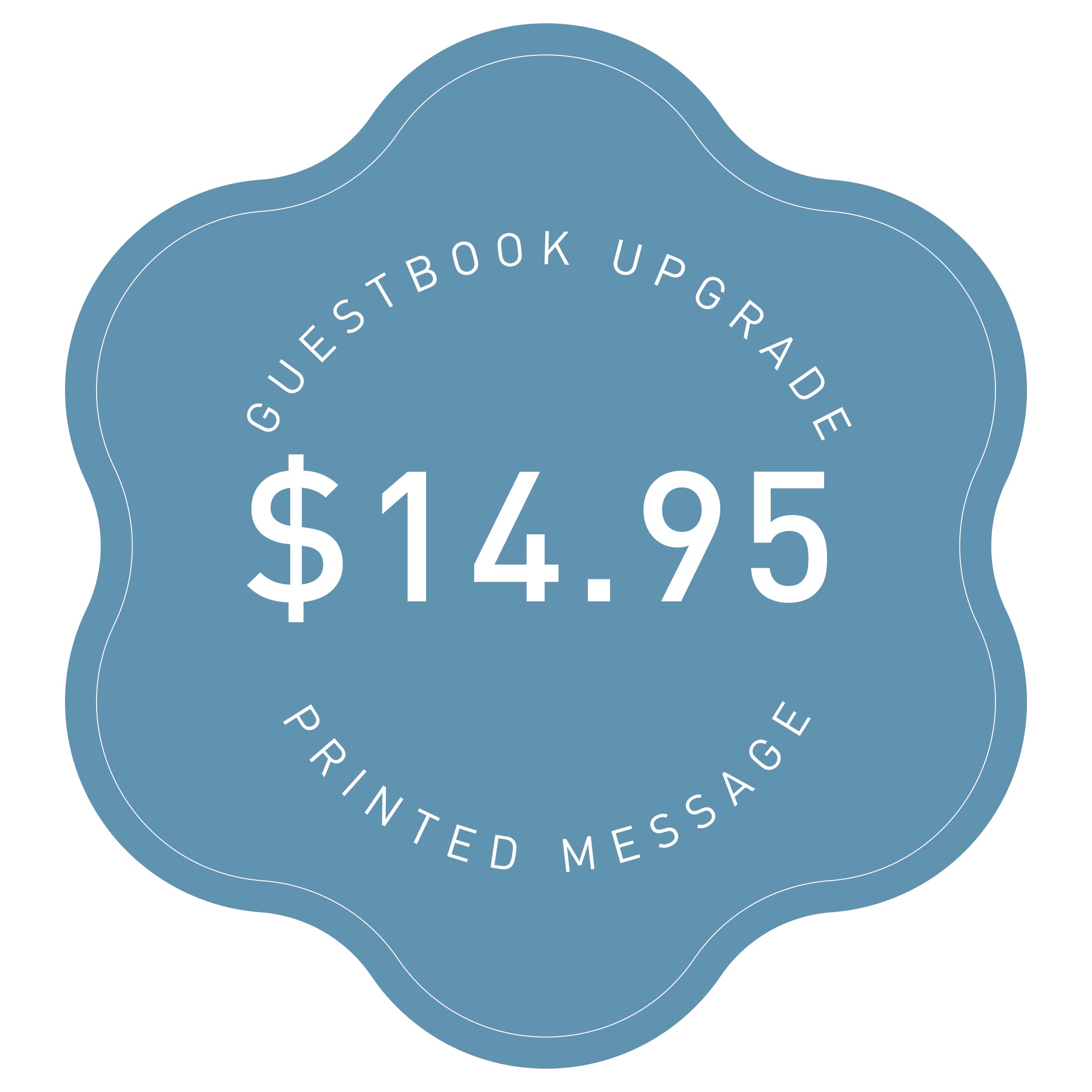 Guestbook Upgrade - Printed Message