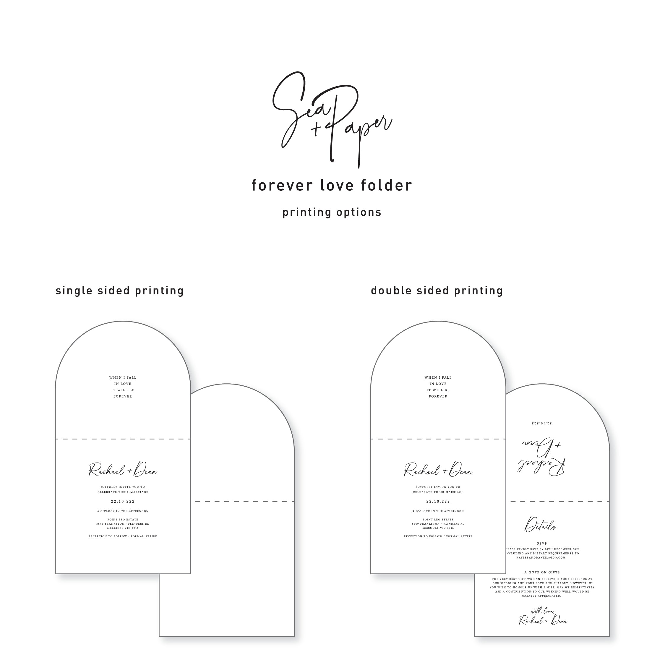 Menu Folder | Forever Love