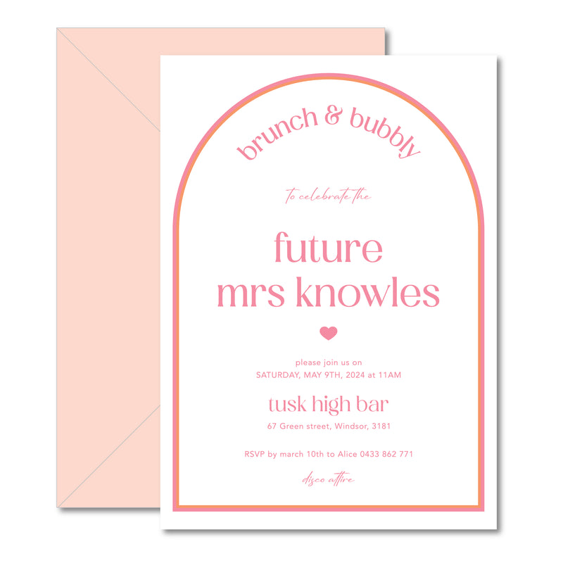 Hitched - Bridal Shower Invitation