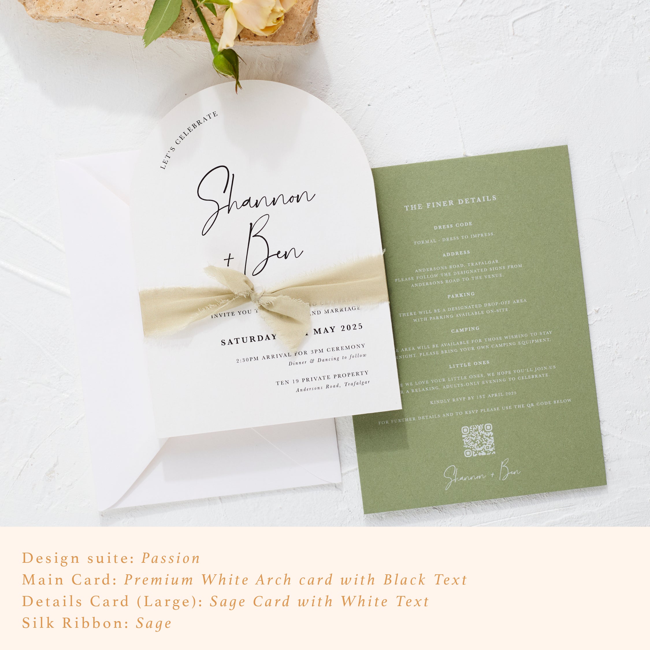 The Silk Ribbon Invitation Set