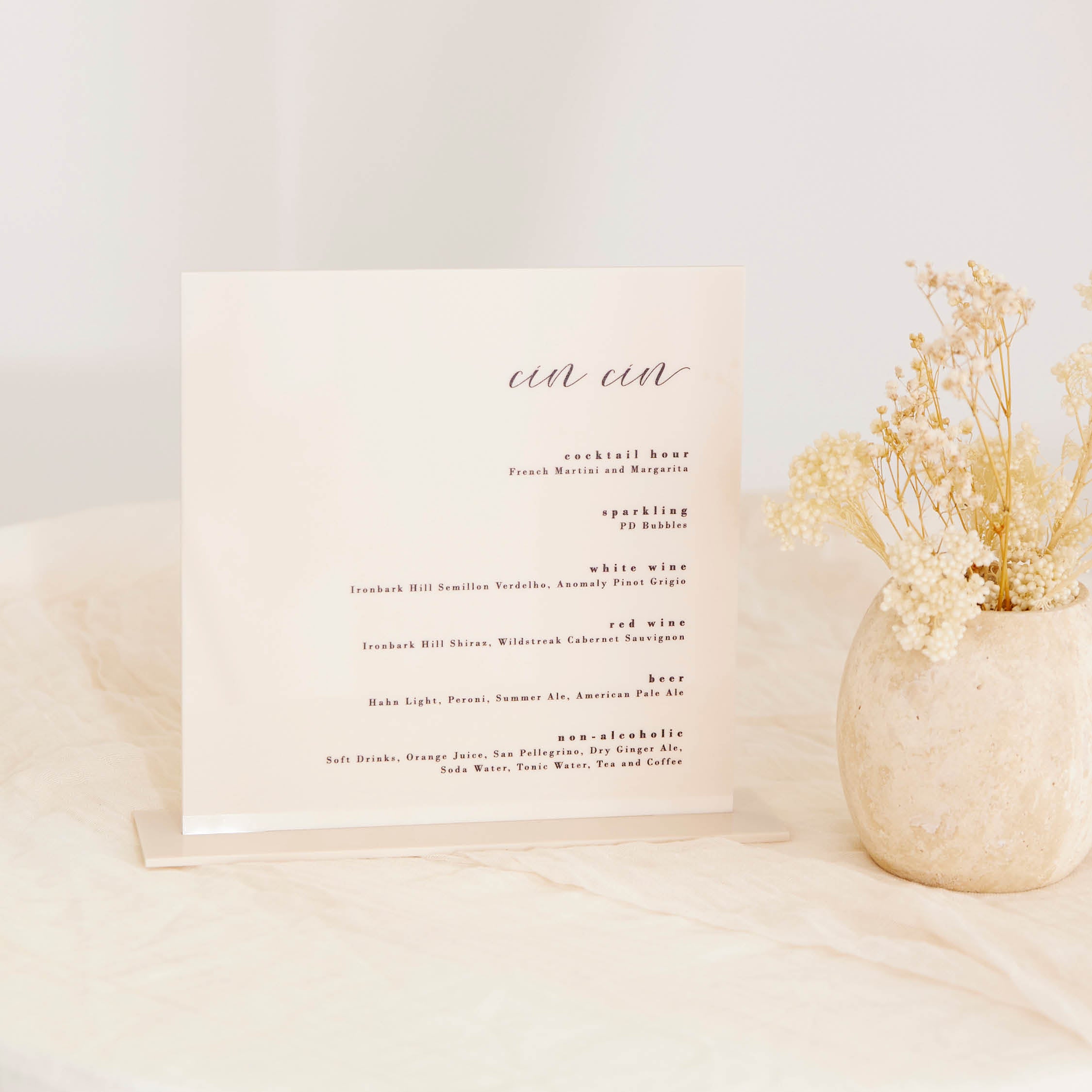 Square Acrylic Sign - Various Sizes