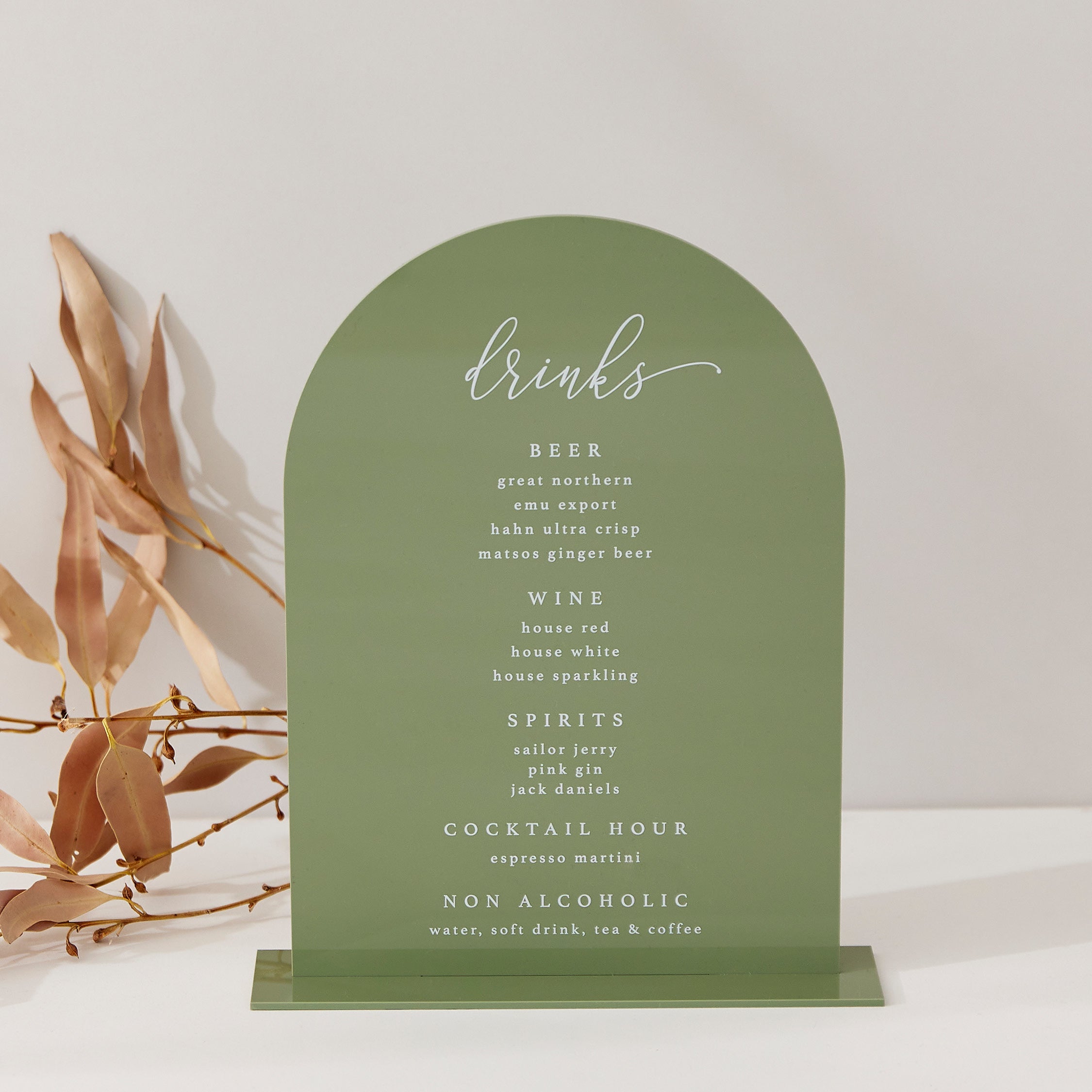 Acrylic Printed Sign - Various Sizes