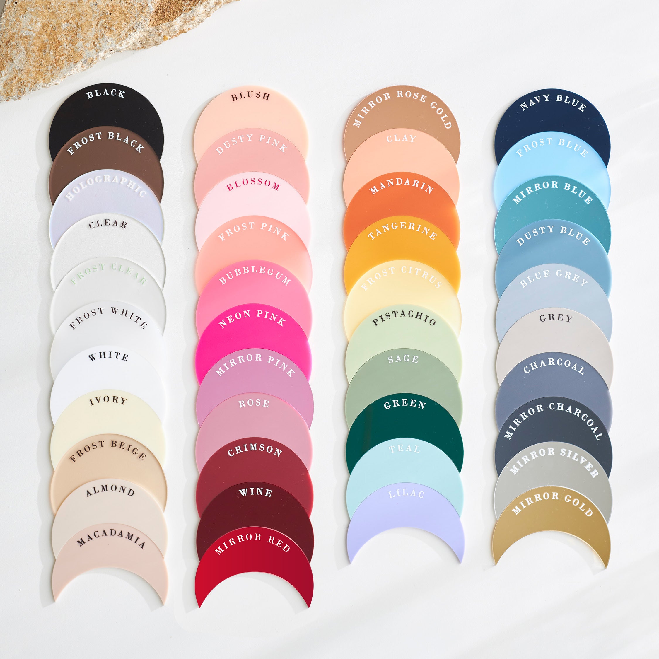 Acrylic Drink Tags - Double Arch