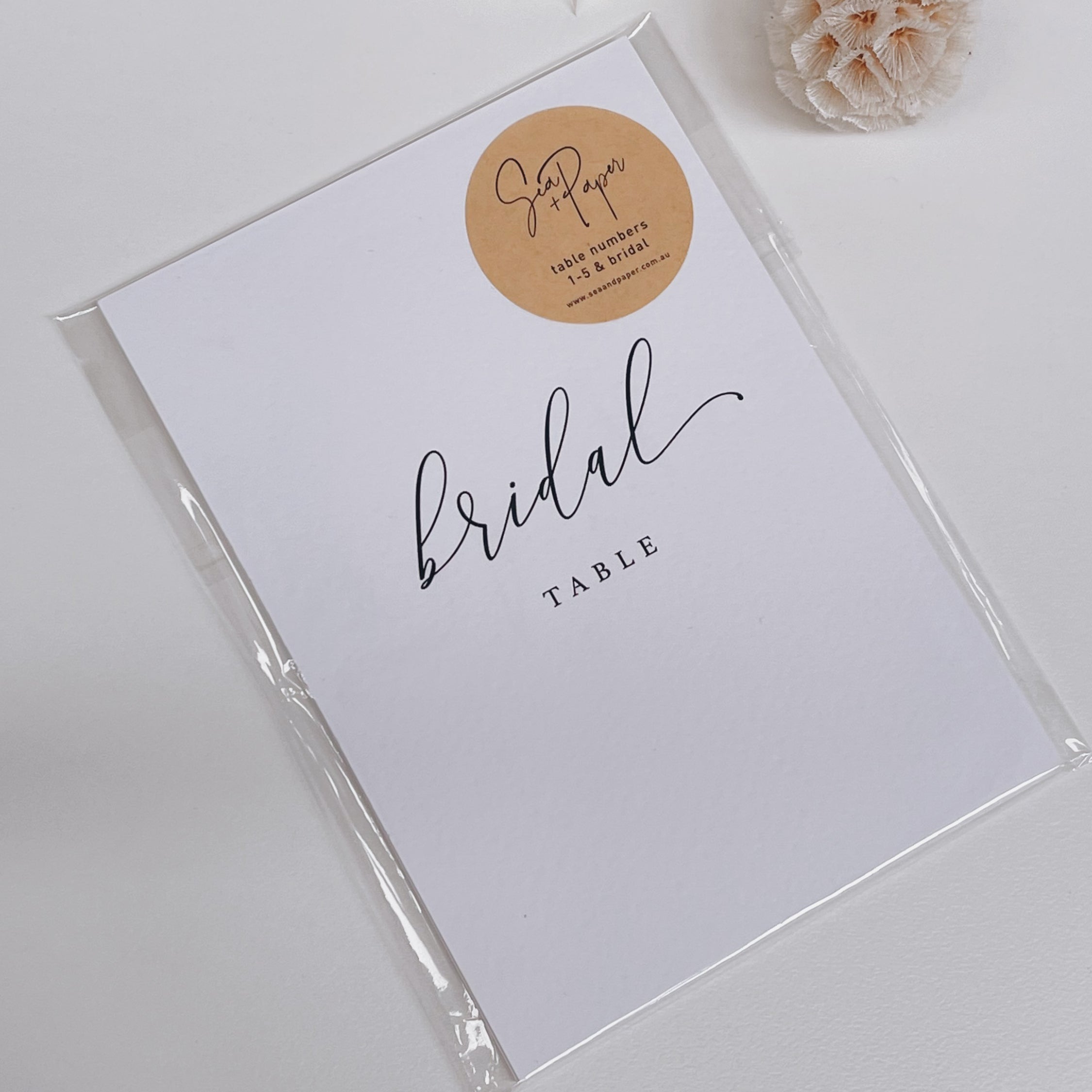 Assorted Pre-Made Table Number Sets - Dream *clearance*