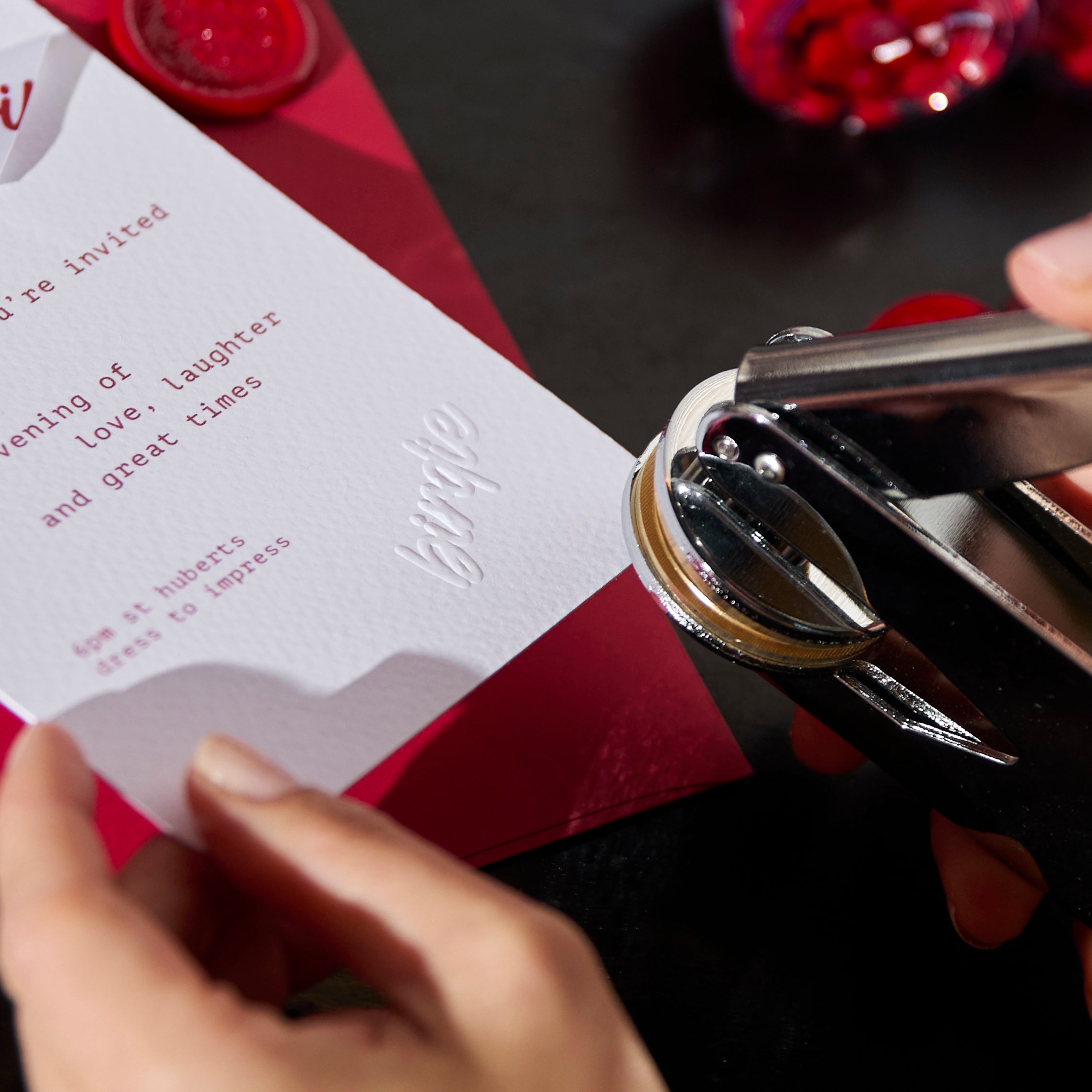 Branded Embossing Stamp