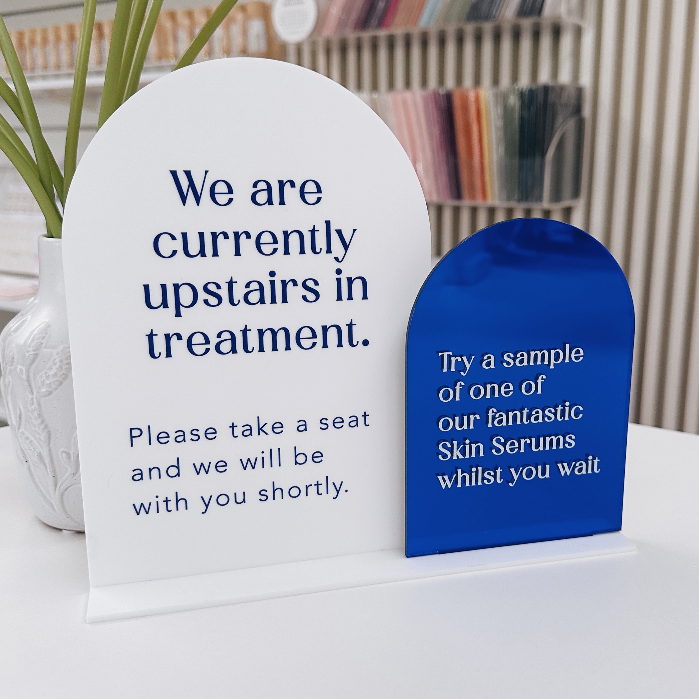 Branded Dual Acrylic Sign - Various Sizes