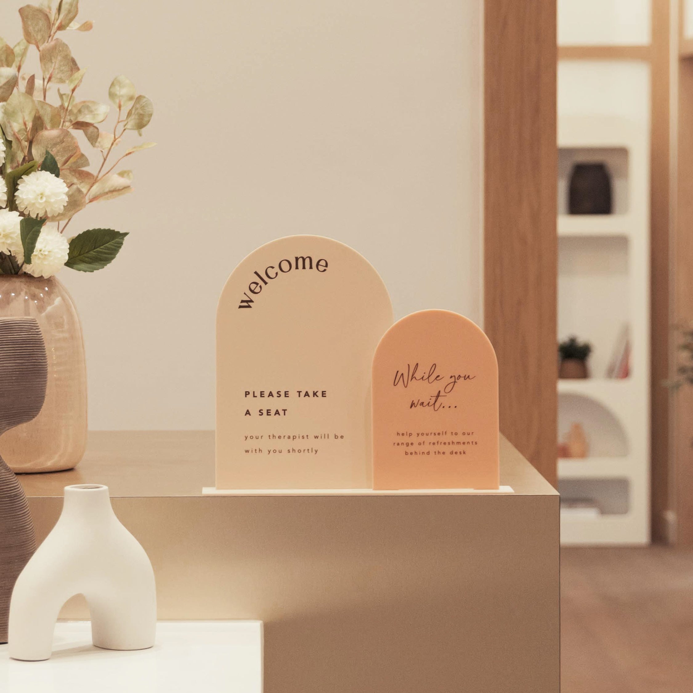 Branded Dual Acrylic Sign - Various Sizes