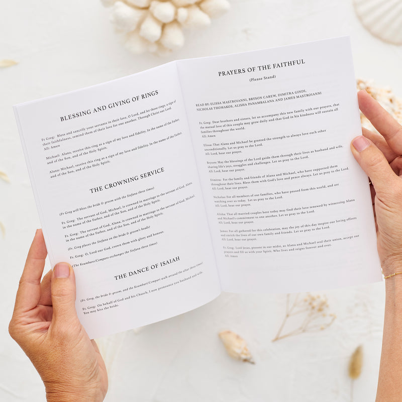 Ceremony Booklets