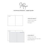 Ceremony Booklets