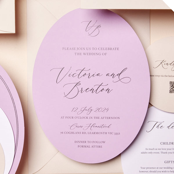 Cherish - Wedding Invitation & Envelope