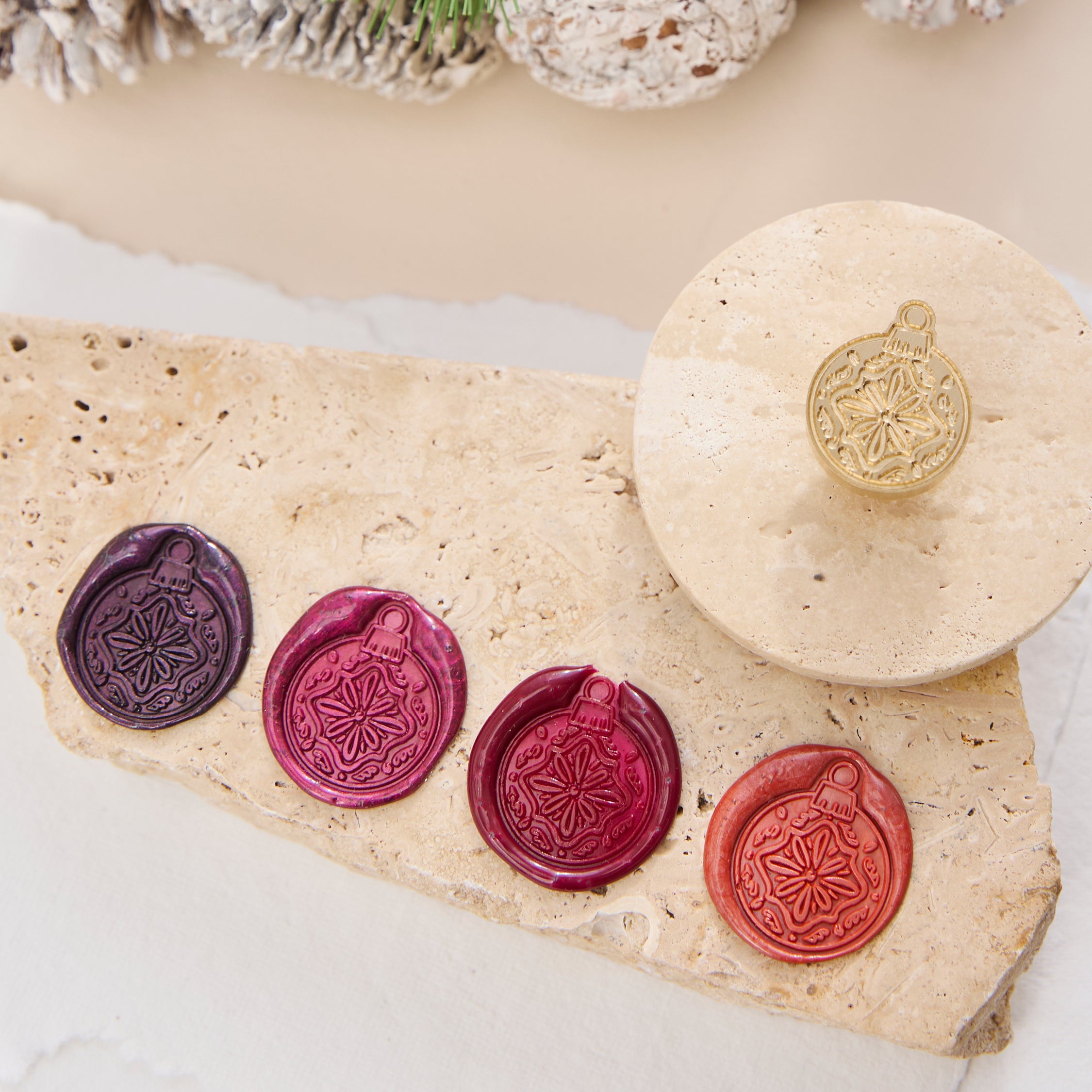 Wax Seal Stamp - Christmas Bauble