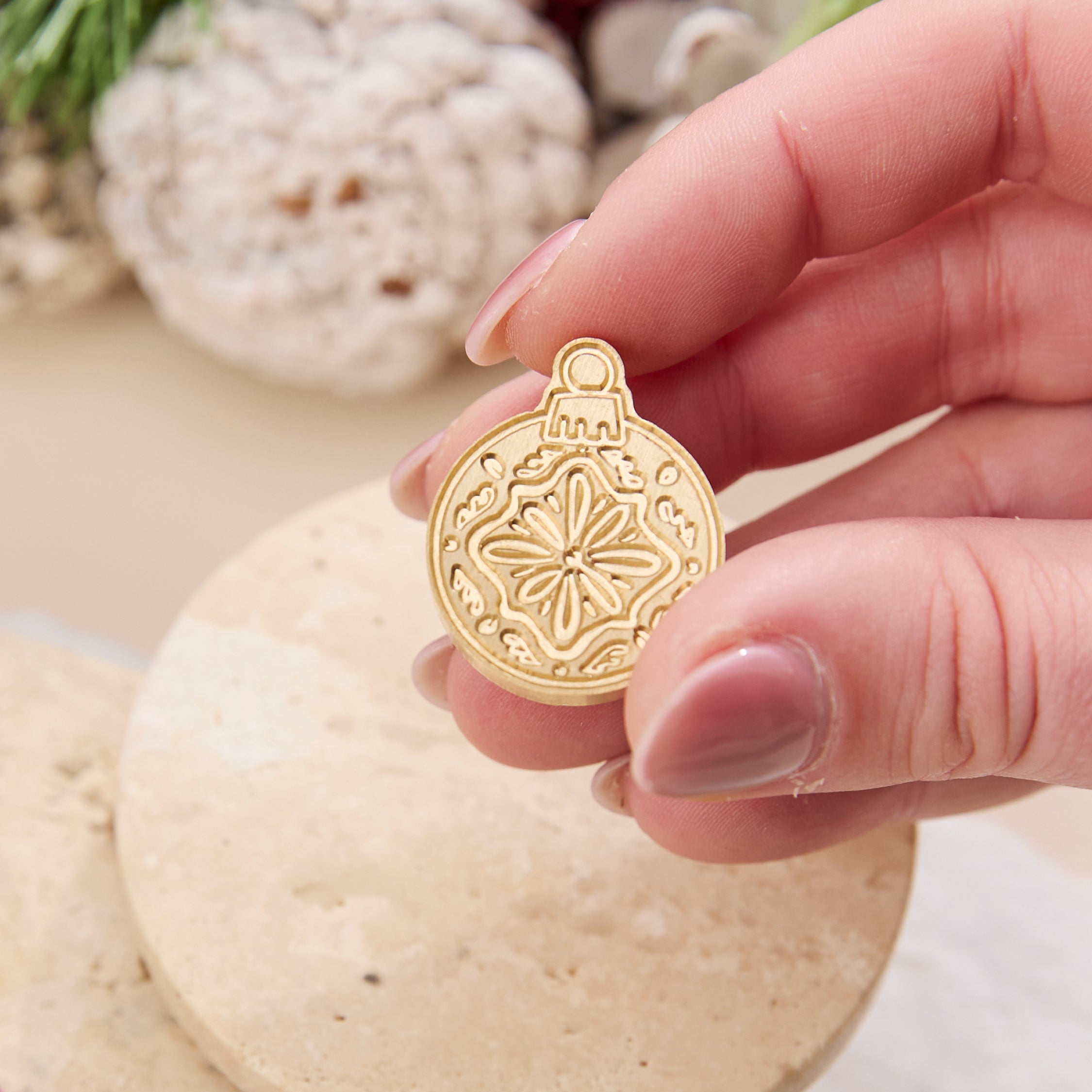 Wax Seal Stamp - Christmas Bauble