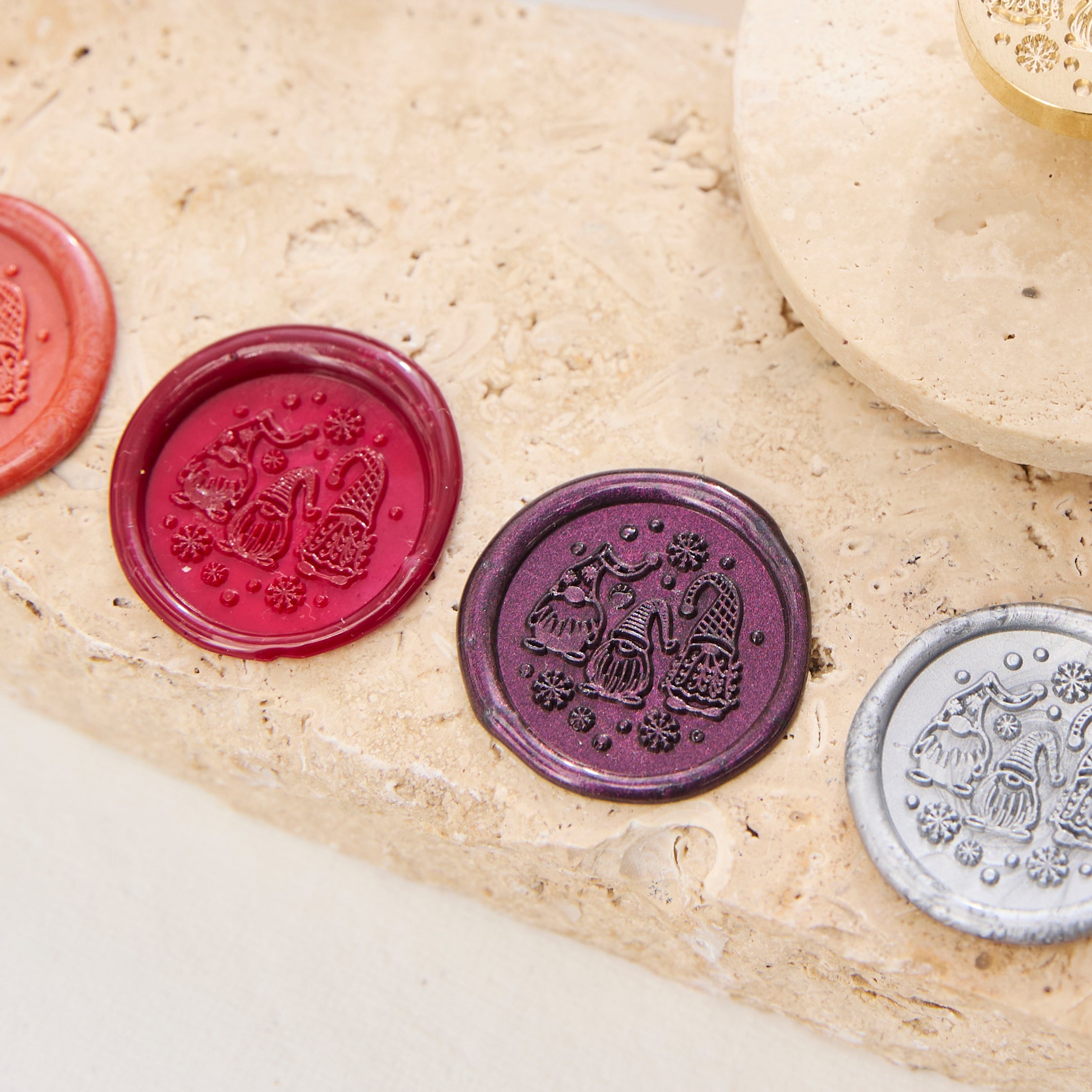 Wax Seal Stamp - Christmas Gnomes