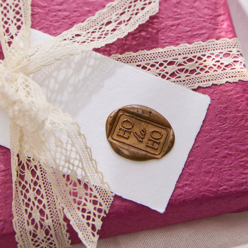 Wax Seal Stamp - Ho Ho Ho Rectangle