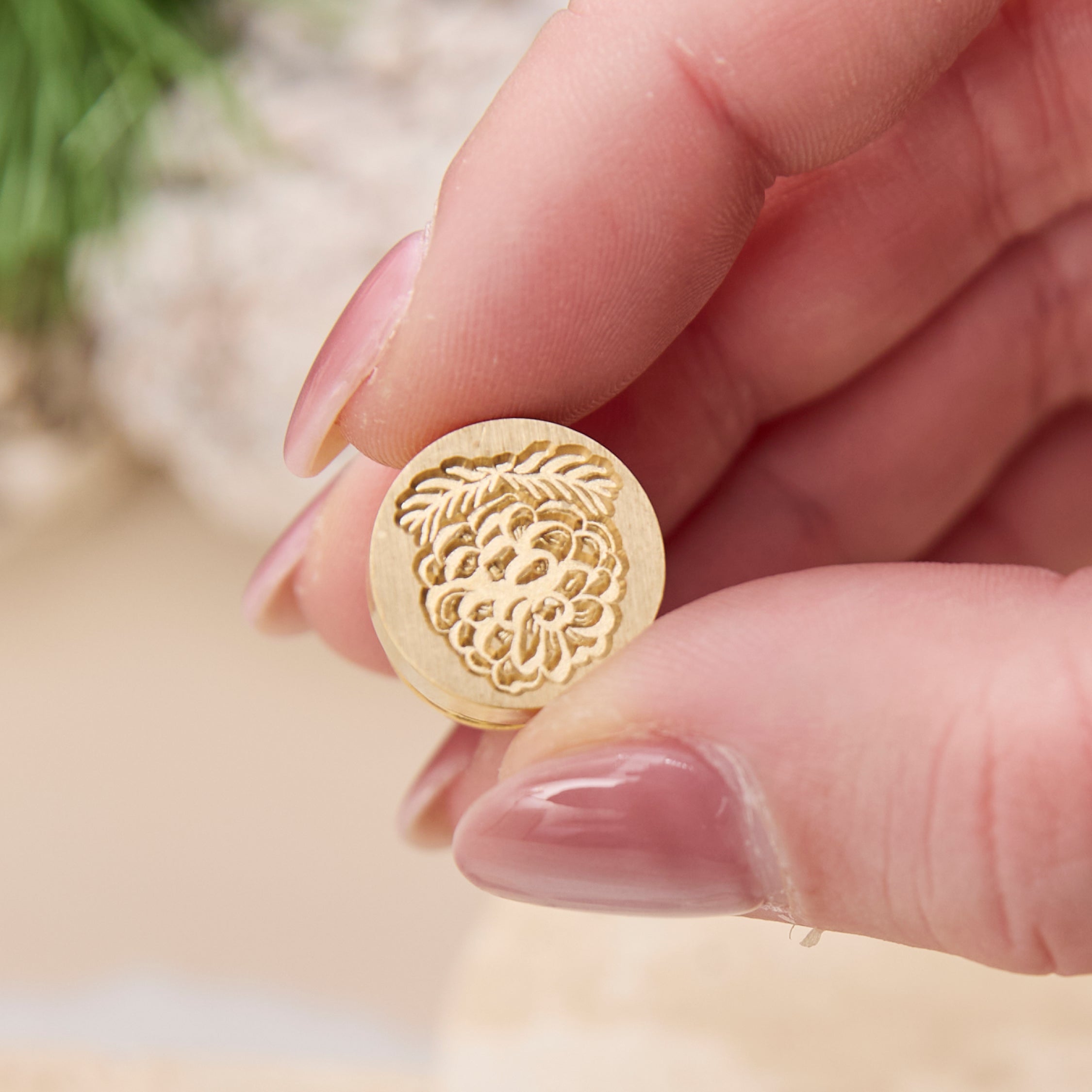 Wax Seal Stamp - Pine Cone Mini