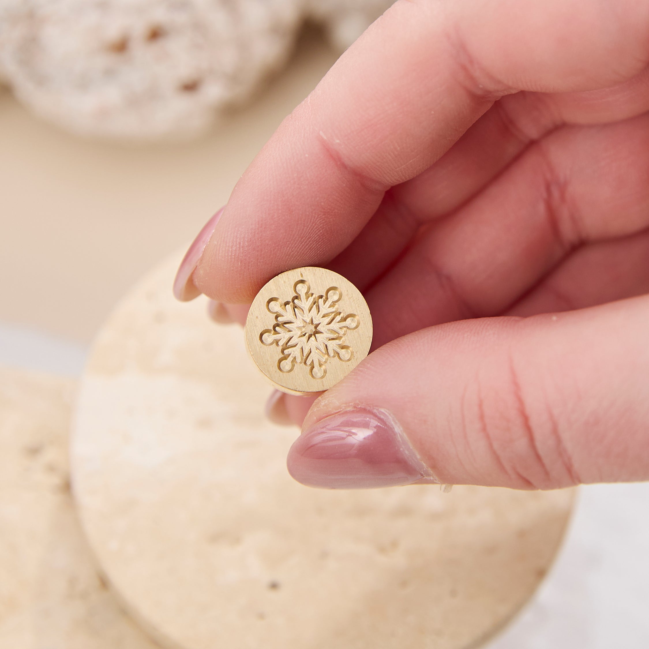 Wax Seal Stamp - Snowflake Mini
