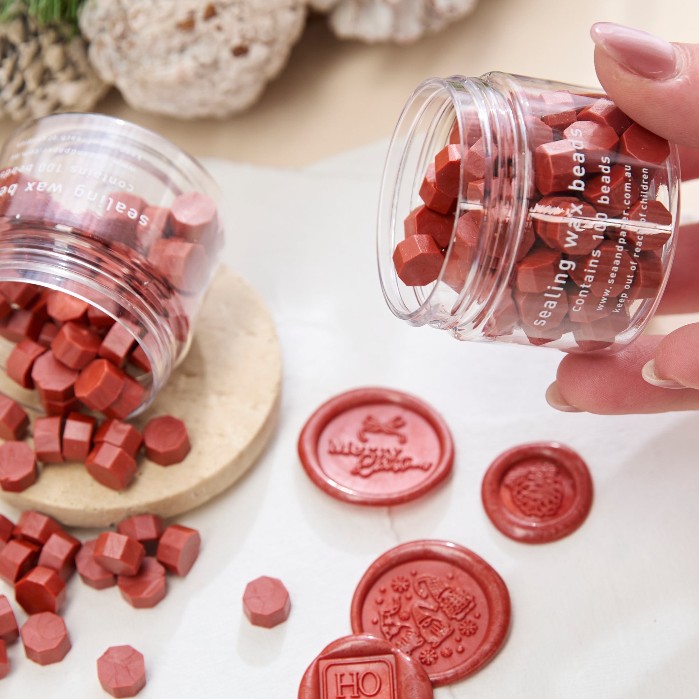 Crimson Red - Sealing Wax Beads