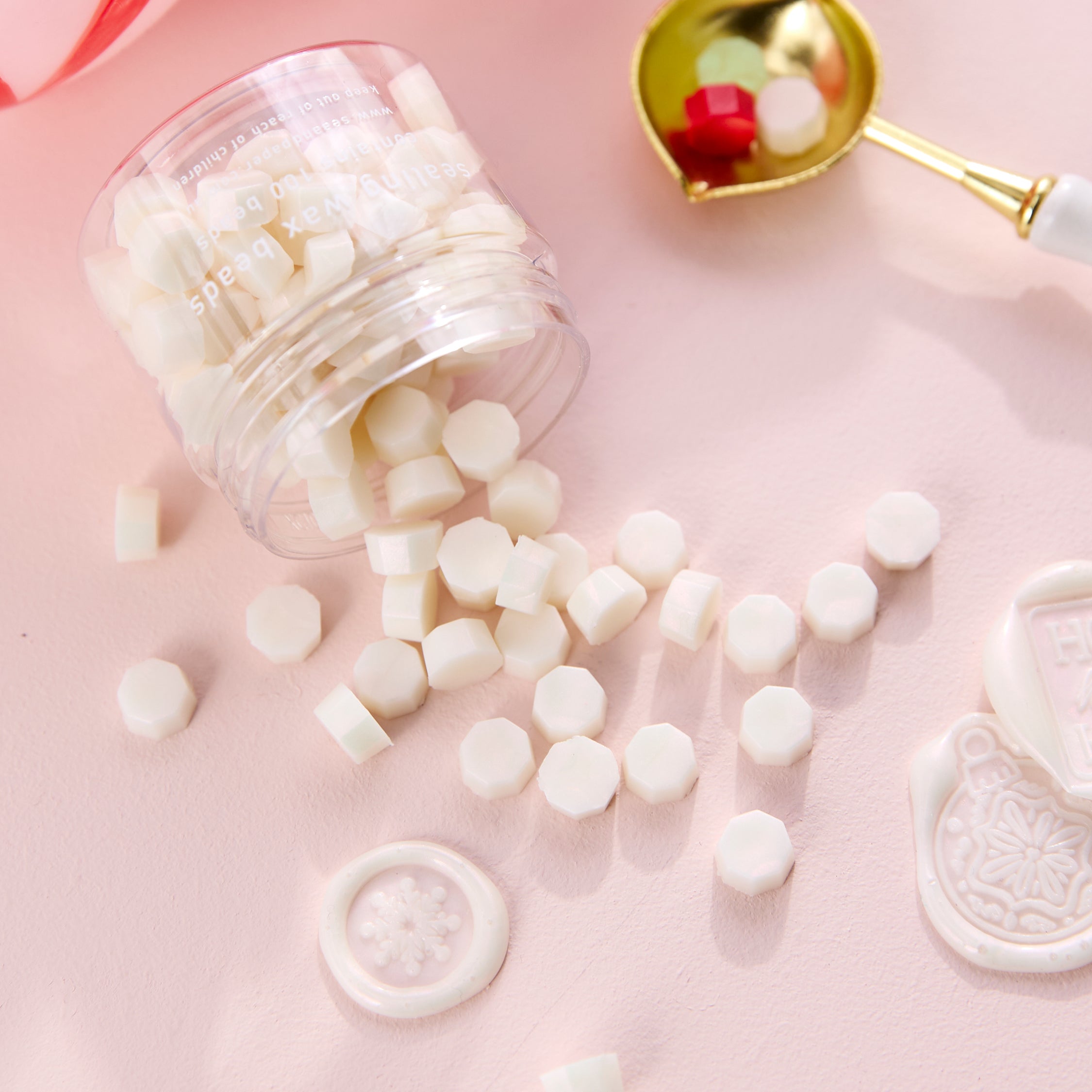 Powder White - Sealing Wax Beads