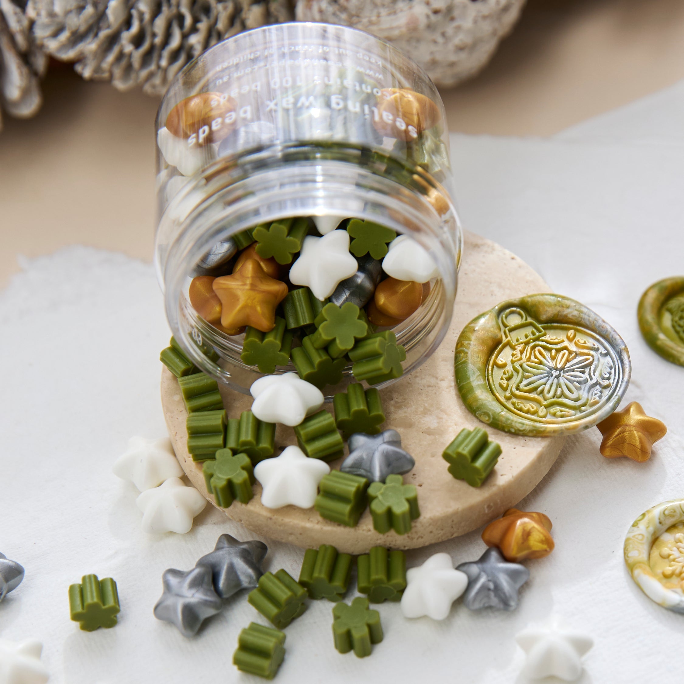 Christmas Mix - Sealing Wax Beads