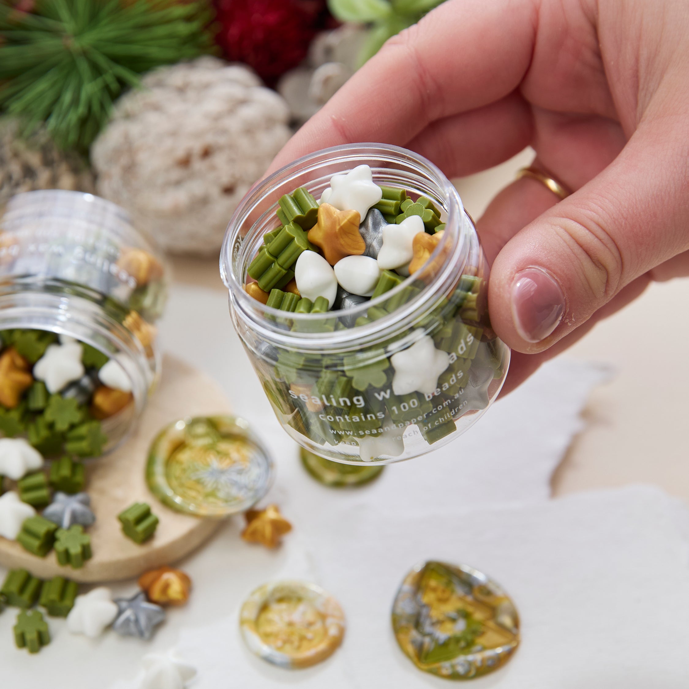 Christmas Mix - Sealing Wax Beads