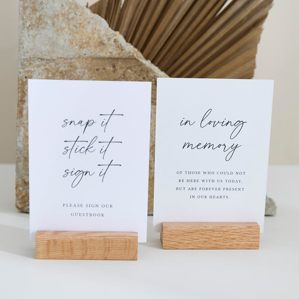 Pre - Made Wedding Table Signs - Infinity