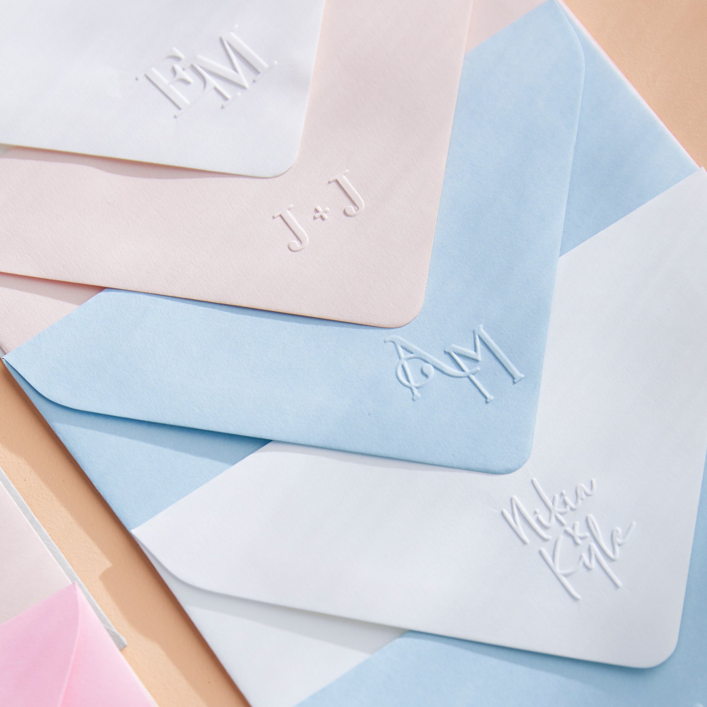 Custom Monogram Embossing Stamp – Sea and Paper Creative Studio