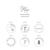 Custom Circle Drink Stirrers - 5 Pack
