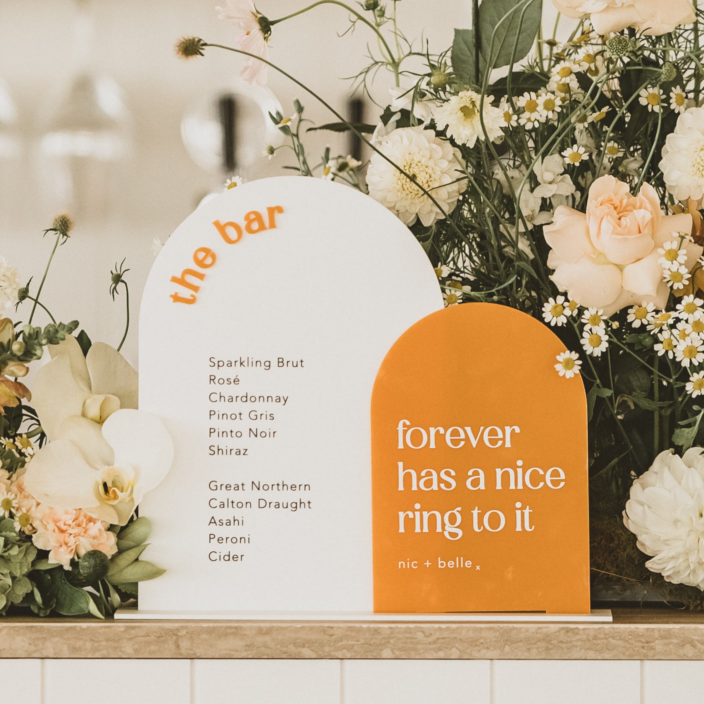 Dual Acrylic Sign - Various Sizes