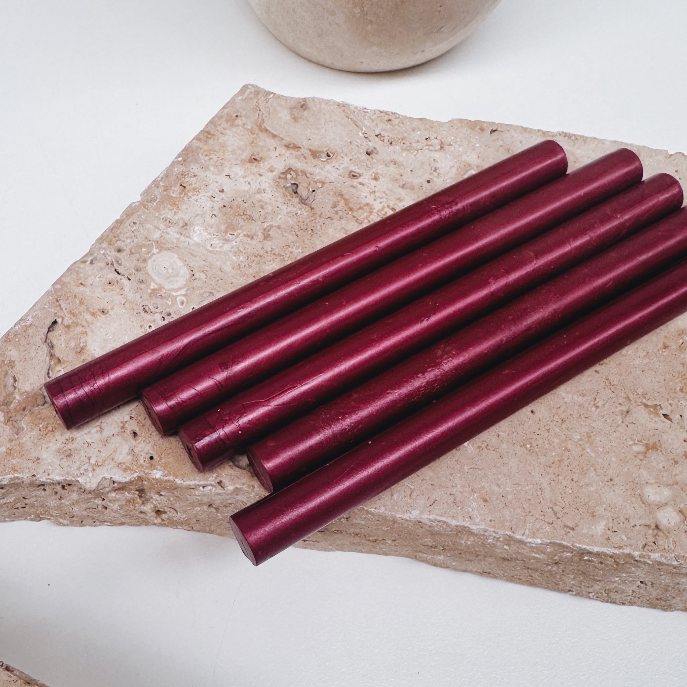 Sealing Wax Sticks (SECONDS) - Pearl Red