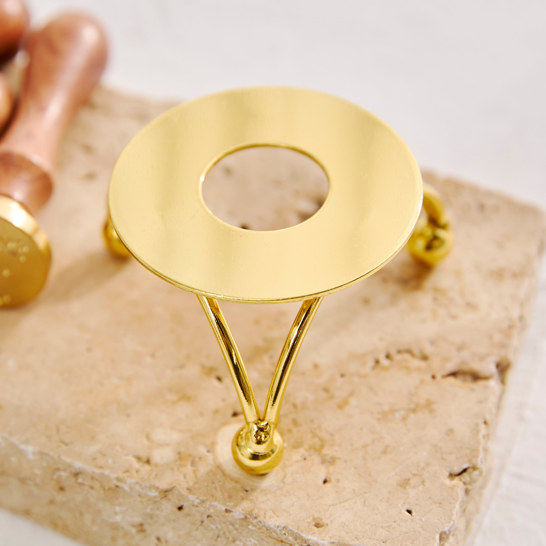 Wax Sealing Spoon Rest - Gold