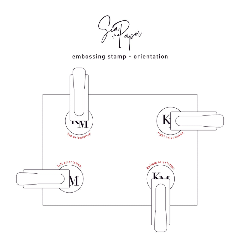 Custom Wax Seal and Embossing Stamp Impression Bundle