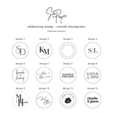 Custom Monogram Embossing Stamp