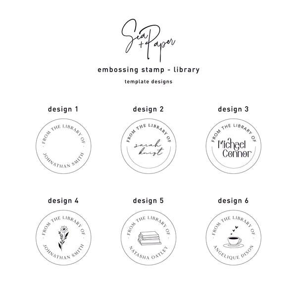 Embossing Stamp – Sea and Paper Creative Studio