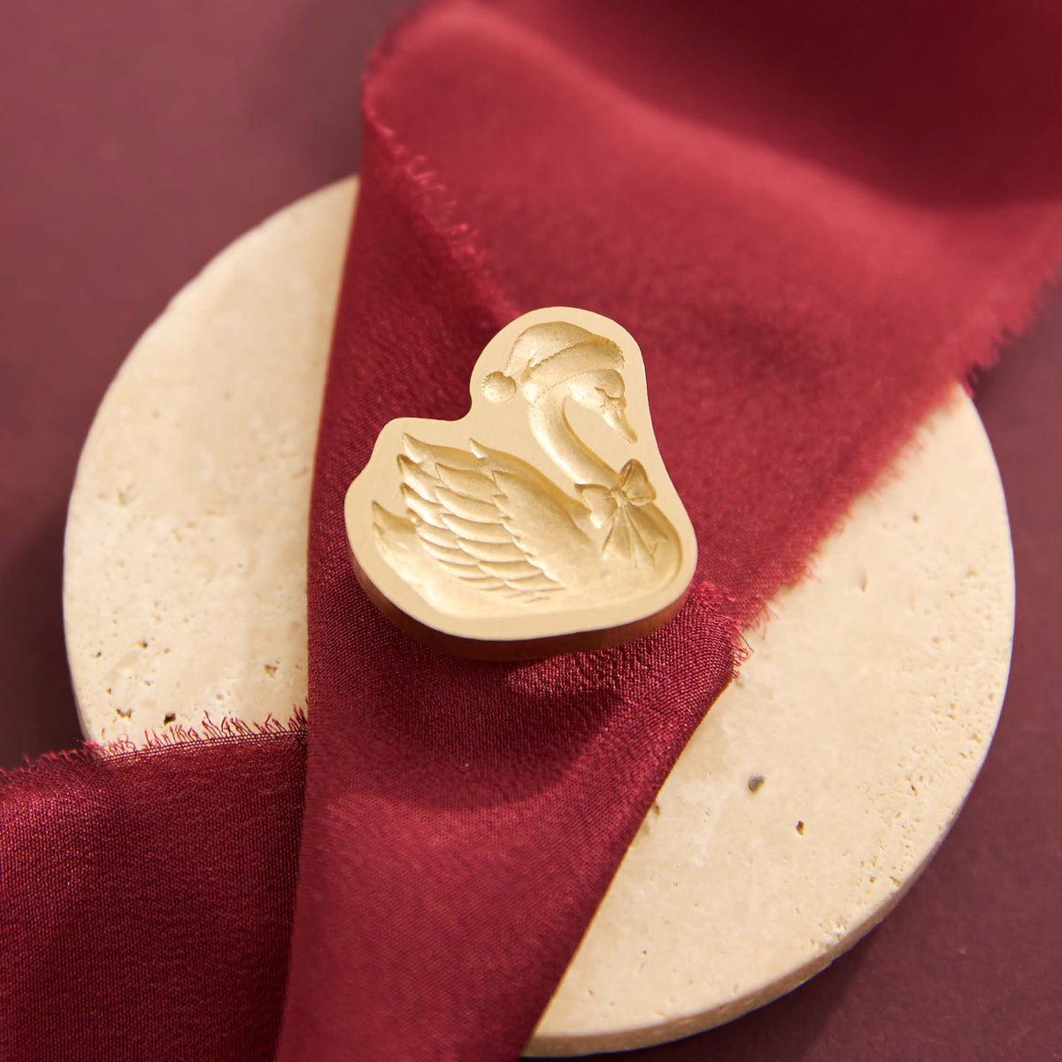 3D Wax Seal Stamp - Christmas Swan