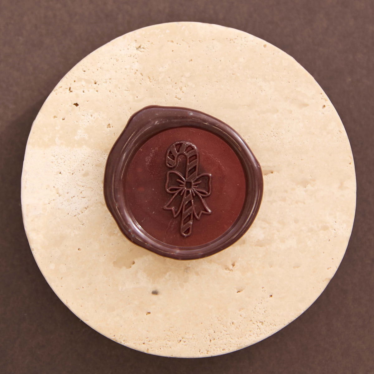 Wax Seal Stamp - Candy Cane Bow